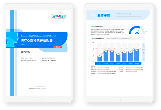 心理特质评估报告示例图